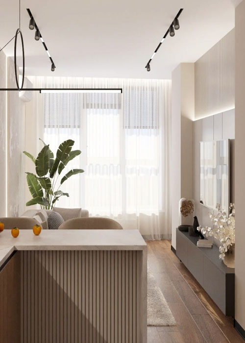 дизайн квартири 1 кімнатної