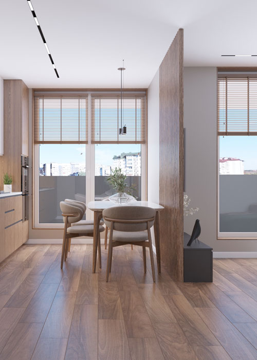 Дизайн інтер'єру квартири-студії ЖК "Villa Zubra"