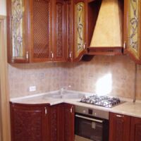 різьблений фасади деревянної кухні