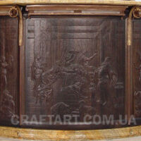 барна стійка різьба(морений дуб)