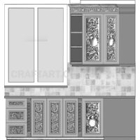 проект кухні в готичному стилі